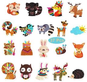 img 3 attached to Diamond Painting Stickers Handmade Animals