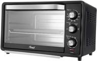 🍞 rosewill rhto-19001: 19l 6-slice toaster oven with timer & temperature settings, large capacity stainless steel countertop baking pan and broil rack - black логотип