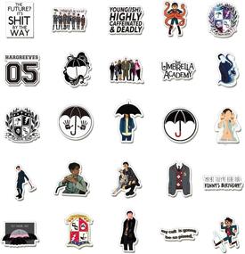 img 3 attached to The Umbrella Academy Stickers: 50 Vinly Waterproof Decals for Laptop, Water Bottles, Phone & More!