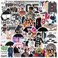 the umbrella academy stickers: 50 vinly waterproof decals for laptop, water bottles, phone & more! logo