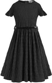 img 4 attached to 👗 Girls Sleeve Dresses - Size 10-11 Years - CL010442 - Girls' Clothing