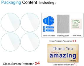 img 2 attached to 📱 Diruite 4-Pack Samsung Galaxy Watch 46mm/Gear S3 Screen Protector - Tempered Glass [2.5D 9H Hardness] [Anti-Scratch] (DO NOT Fit for Galaxy Watch 4 Classic 46mm)