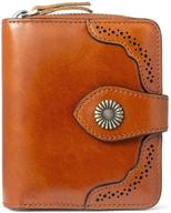 👜 bostanten leather wallets with peacock design: stylish women's handbags & secure blocking wallets logo