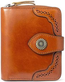 img 4 attached to 👜 BOSTANTEN Leather Wallets with Peacock Design: Stylish Women's Handbags & Secure Blocking Wallets