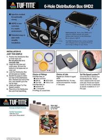 img 1 attached to 📦 Tuf-Tite 6 Hole Drain Distribution Box: Lid & Seals Included - Efficient Drainage Solution