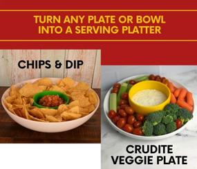 img 3 attached to 🍽️ Durable Chip Dip Serving Set: Unbreakable Design for Effortless Entertaining