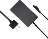 🔌 44w 15v 2.58a surface charger for microsoft surface pro 3/4/5/6/7, surface laptop 3/2/1, surface go/book - model 1800 with 5v 1a usb charging port logo