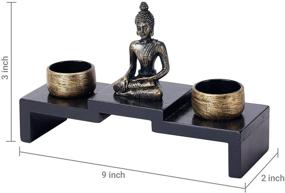 img 2 attached to MyGift Buddha Decoration Tealight Holders