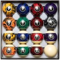 🎱 blackfox marble-style pool balls - regulation size with 16 balanced billiard balls - premium marbled set for professional pool tables логотип