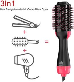 img 3 attached to Professional One Step Volumizer Technology Straightening
