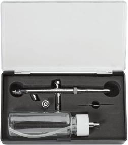 img 2 attached to 🖌️ PointZero Siphon-Feed Airbrush Set - 4oz Capacity, Single-Action, with .3mm Nozzle