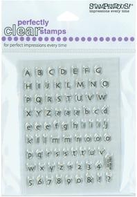 img 1 attached to 🔤 Stampendous 385203 Perfectly Clear Stamps - Tiny Alphabet: 3 by 4-Inch Sheet for Precise, Creative Crafts!