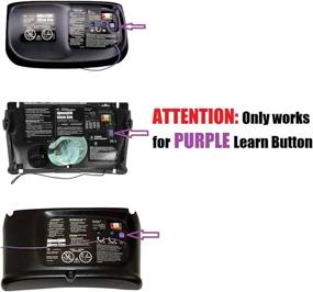 img 3 attached to Purple Learn Button Liftmaster Chamberlain Craftsman Garage Door Opener Remote 371LM 950CD ASONPAO (2Pack)