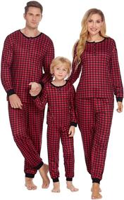 img 4 attached to 🎅 Christmas Sleepwear Nightwear with Drawstring - Ekouaer