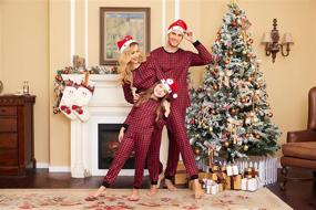 img 3 attached to 🎅 Christmas Sleepwear Nightwear with Drawstring - Ekouaer