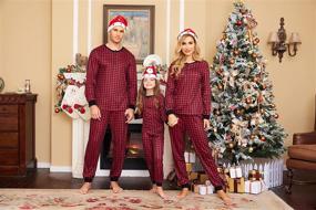 img 1 attached to 🎅 Christmas Sleepwear Nightwear with Drawstring - Ekouaer