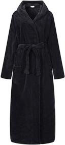 img 3 attached to Cozy and Luxurious Richie House Fleece Bathrobe - RHM2760 B L