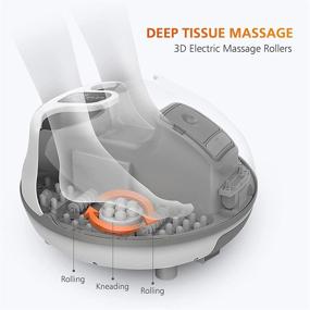 img 2 attached to Ultimate Foot Spa Massager: Snailax Steam Foot Spa with Heat & Shiatsu Sauna Massage for Stress Relief & Improved Circulation - Perfect Gifts for Men and Women