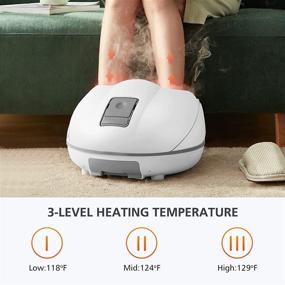 img 1 attached to Ultimate Foot Spa Massager: Snailax Steam Foot Spa with Heat & Shiatsu Sauna Massage for Stress Relief & Improved Circulation - Perfect Gifts for Men and Women