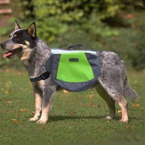 img 2 attached to 🐾 Wellver Adjustable Dog Saddle Backpack for Hiking, Travel and Outdoor Adventures - Suitable for Small, Medium, Large and Extra Large Dogs