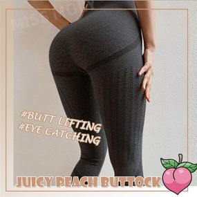 img 1 attached to 🩲 MISS MOLY Women Contour Seamless Leggings: Lift, Shape, and Comfort for Yoga, Workout, and Athletic Activities