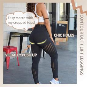 img 3 attached to 🩲 MISS MOLY Women Contour Seamless Leggings: Lift, Shape, and Comfort for Yoga, Workout, and Athletic Activities