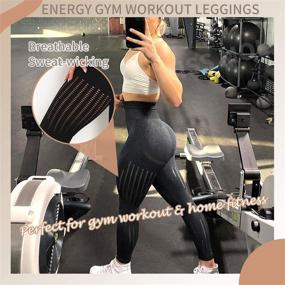 img 2 attached to 🩲 MISS MOLY Women Contour Seamless Leggings: Lift, Shape, and Comfort for Yoga, Workout, and Athletic Activities