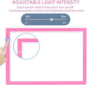 img 1 attached to 🖥️ Adjustable USB Power Portable A4 Tracing LED Copy Board Light Box - Ultra-Thin Artcraft LED Trace Light Pad