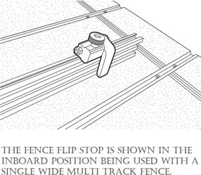 img 2 attached to 🔧 Enhanced Woodworking Fence Flip Stop - POWERTEC 71135 2-1/4-Inch