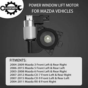 img 2 attached to 🔌 OEM Power Window Lift Motor for Mazda 3, 5, 6, CX-7, CX-9, RX-8 - Replace # GJ6A5958XF, G22C5958XC, D6515958XB
