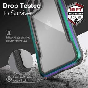 img 2 attached to 📱 Raptic Shield Case - iPhone 12 Pro Max Compatible: Shock Absorbing, Durable Aluminum Frame, 10ft Drop Tested, Iridescent Finish