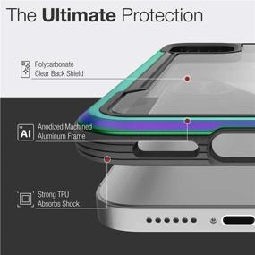 img 1 attached to 📱 Raptic Shield Case - iPhone 12 Pro Max Compatible: Shock Absorbing, Durable Aluminum Frame, 10ft Drop Tested, Iridescent Finish