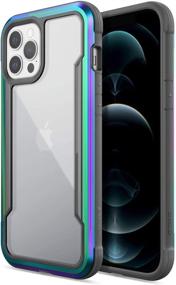 img 4 attached to 📱 Raptic Shield Case - iPhone 12 Pro Max Compatible: Shock Absorbing, Durable Aluminum Frame, 10ft Drop Tested, Iridescent Finish