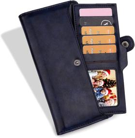 img 2 attached to Marggage PU Leather Wallet for Women: Stylish Card Holder, Billfold, Coin Purse & Pocket Wallet Combo