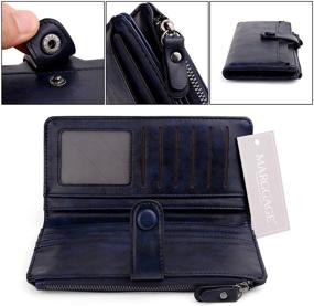 img 1 attached to Marggage PU Leather Wallet for Women: Stylish Card Holder, Billfold, Coin Purse & Pocket Wallet Combo