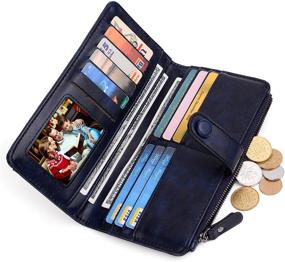 img 3 attached to Marggage PU Leather Wallet for Women: Stylish Card Holder, Billfold, Coin Purse & Pocket Wallet Combo