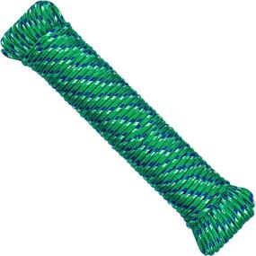 img 1 attached to SteadMax Multicolor 1/4 inch Poly Rope: Versatile Diamond Braided Clothesline Rope for Camping, Hiking, and Outdoor Use – Heavy Duty Polypropylene Utility Cord in Random Colors