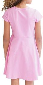 img 1 attached to 👗 Jadite Simple Skater Dress for Girls by KIDPIK - Fashionable Girls' Clothing
