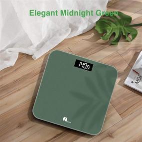 img 3 attached to 📏 Digital Body Weight Scale with Large LED Display, 400 lbs Capacity, Tape Measure, Batteries Included - Ideal for People, Green