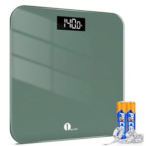 img 4 attached to 📏 Digital Body Weight Scale with Large LED Display, 400 lbs Capacity, Tape Measure, Batteries Included - Ideal for People, Green