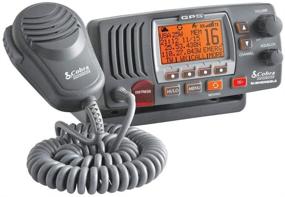 img 4 attached to 📻 Cobra MR F77B 25 Watt VHF Marine Radio with Built-In GPS Receiver - Fixed Mount, Submersible, LCD Display, Noise Cancelling Mic, NOAA Weather, Signal Strength Meter, Scan Channels - Black/Grey