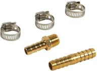 🔧 metabo hpt air hose repair kit: durable brass splicers, steel clamps for 3/8" hoses (115163m) logo