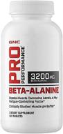 💪 gnc pro performance beta-alanine - 120 tablets for enhanced muscle function logo