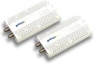 gocoax moca 2.5 adapter (2 pack), ethernet over coax with 2.5gbps bandwidth for existing coaxial cables. ideal home mesh wi-fi companion, white (wf-803m) logo