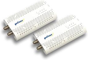 img 4 attached to goCoax MoCA 2.5 Adapter (2 Pack), Ethernet Over Coax with 2.5Gbps Bandwidth for Existing Coaxial Cables. Ideal Home Mesh Wi-Fi Companion, White (WF-803M)