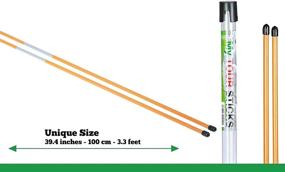 img 1 attached to 🏌️ Golf Alignment Training Sticks - Set of 2 Orange Golf Alignment Rods with Connectors | Unique 38" Size | Essential Multifunctional Golf Accessories - Best Value for Money