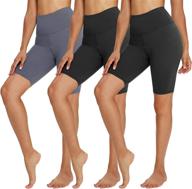 🩲 comfortable tnnzeet 3 pack biker shorts for women – 8" buttery soft high waisted yoga cycling workout shorts logo