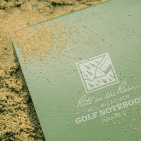 img 1 attached to 📝 Rite in the Rain All Weather Golf Notebook: 3.5" x 6", Green Field Flex - Your Ultimate Club Yardage Book & Hole Notes (No. 4)