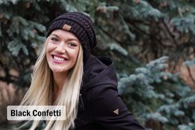 img 2 attached to H 6033 3 062554 Confetti Beanie 3 Pack Black Outdoor Recreation
