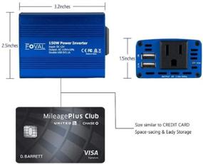 img 2 attached to Foval Power Inverter Converter Charger Accessories & Supplies for Vehicle Electronics Accessories